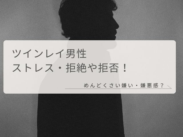 ツインレイ男性・ストレス・拒絶・拒否・めんどくさい・嫌い・嫌悪感