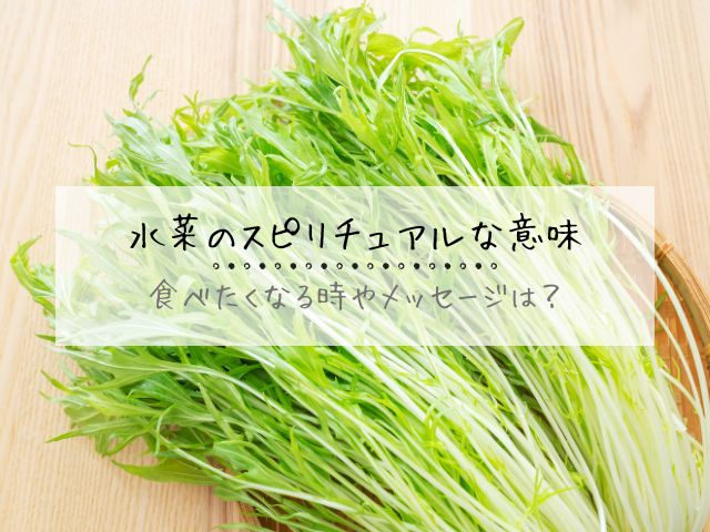 水菜・スピリチュアル・意味・食べたくなる・メッセージ・象徴・波動