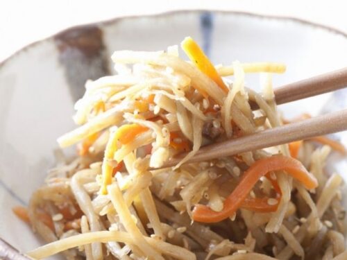 きんぴらごぼうを食べる夢