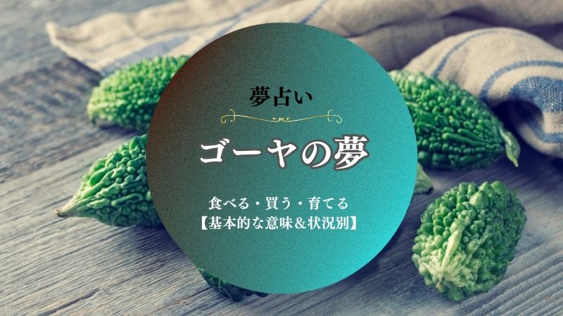ゴーヤ・夢占い・意味・もらう・食べる・あげる・料理・育てる・状況別