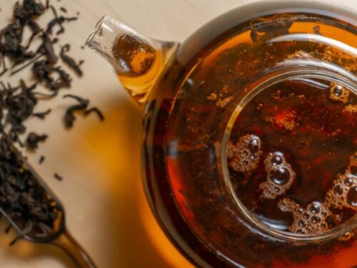 茶葉が印象的な紅茶の夢